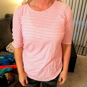 Pink lululemon tshirt/top
